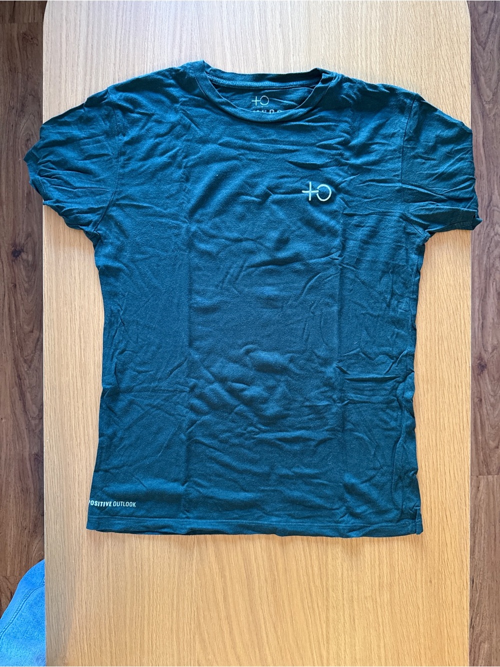 Positive Outlook - S - Mens Bamboo Short Sleeve Crew Tee - Emerald Green